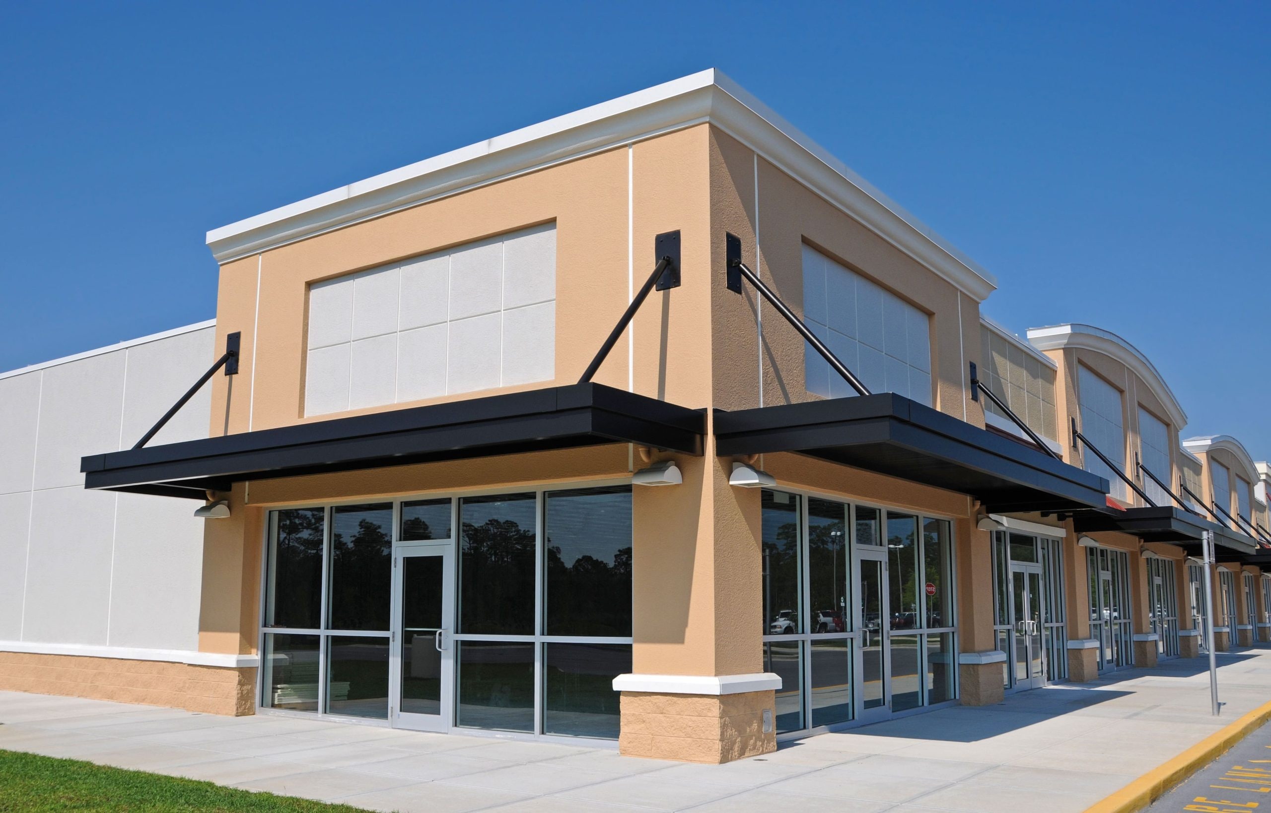 Durable commercial awning installation in Tampa